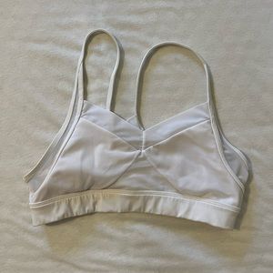 Alo yoga white sports bra